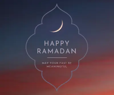 Have a happy Ramadan black modern-simple