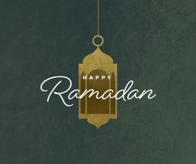 Welcome Ramadan green modern-simple