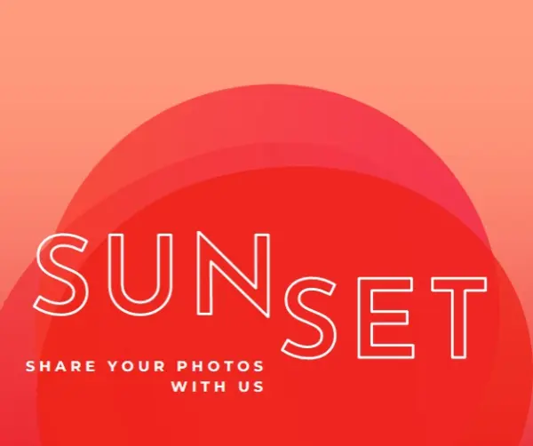 Sundown share sesh red modern-simple