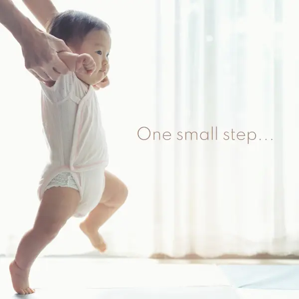 Baby steps white modern-simple