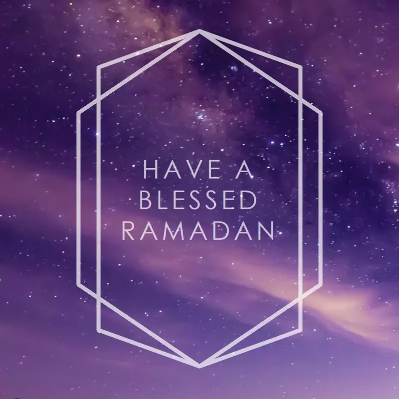 Have a blessed Ramadan purple modern-geometric-&-linear