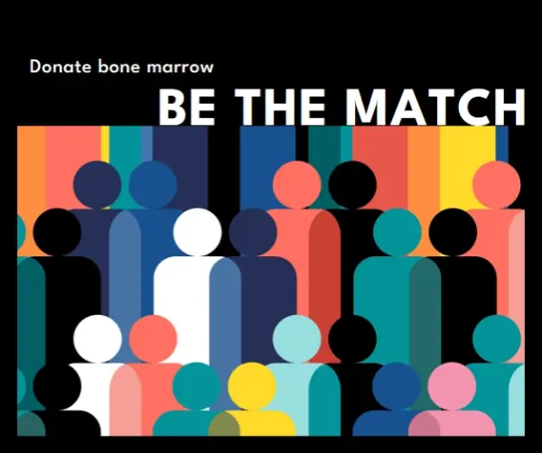 Become a bone marrow donor black modern-bold