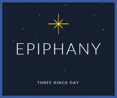 Observing Epiphany blue modern-simple