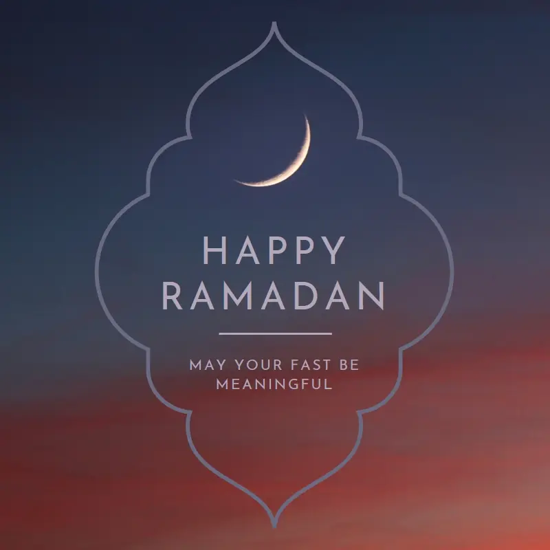 Have a happy Ramadan black modern-simple