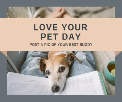 Fur the love of pets gray modern-simple