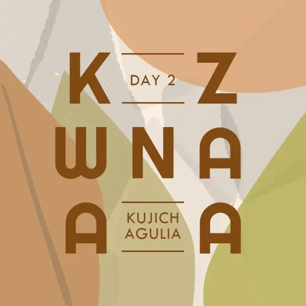 Kujichagulia for Kwanzaa brown organic-simple