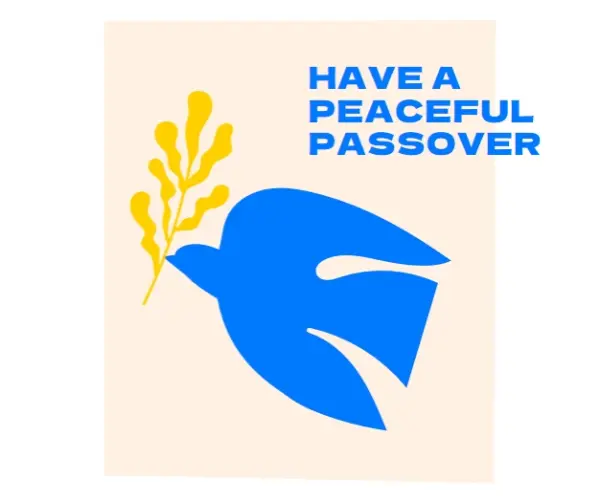 Have a peaceful Passover pink modern-simple