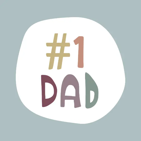 The best dad blue organic-simple