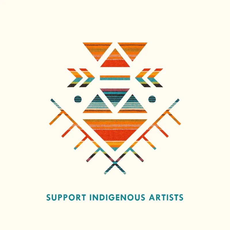 Support Indigenous artists white modern-geometric-&-linear