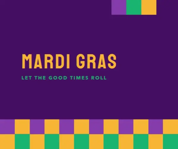 Mardi party purple modern-color-block