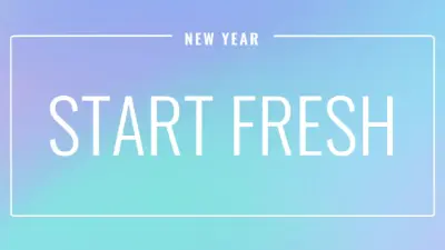 Fresh start blue modern-bold