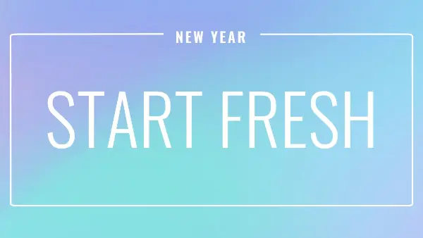 Fresh start blue modern-bold