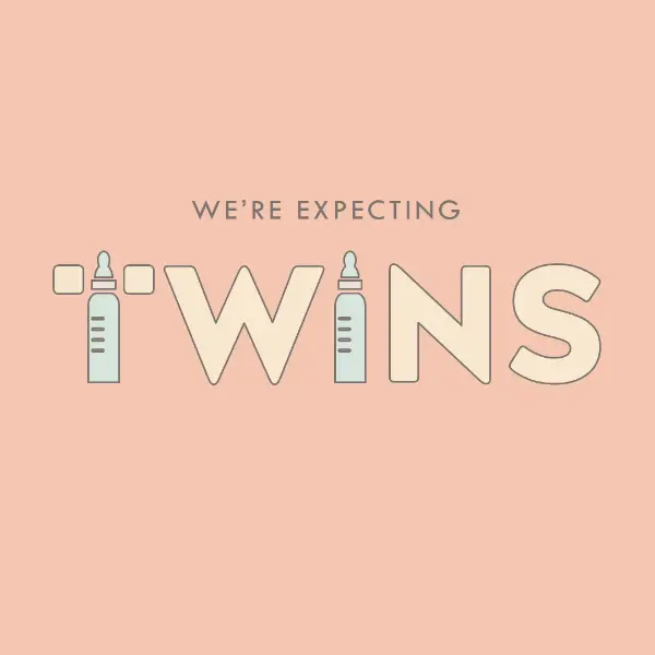 Twin it to win it pink modern-simple