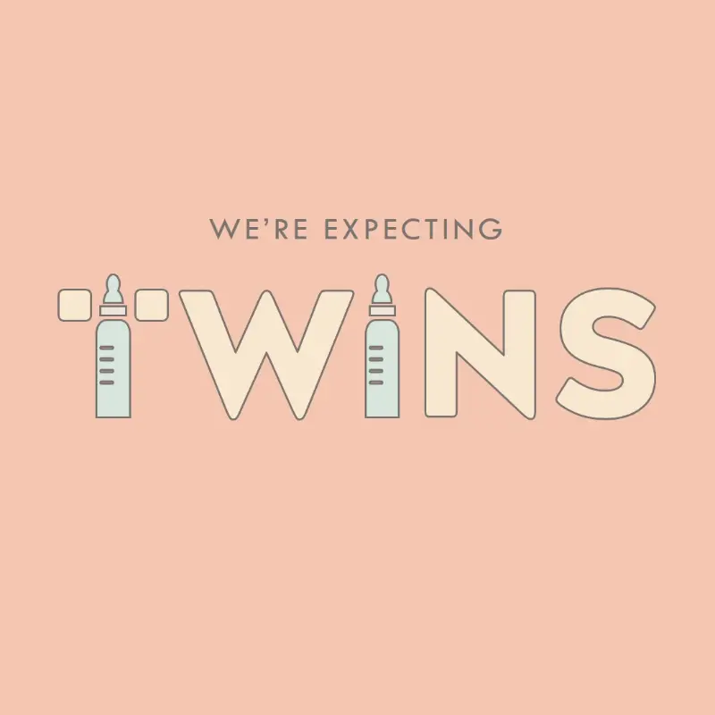 Twin it to win it pink modern-simple