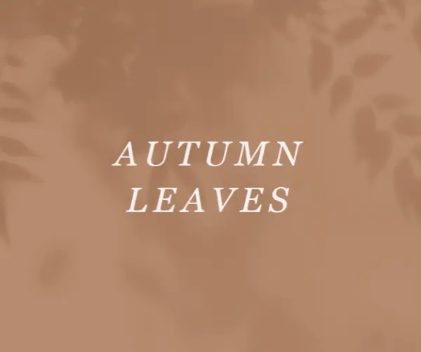 Get to the autumn of it brown modern-simple