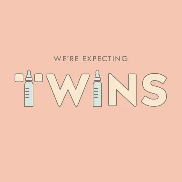 Twin it to win it pink modern-simple