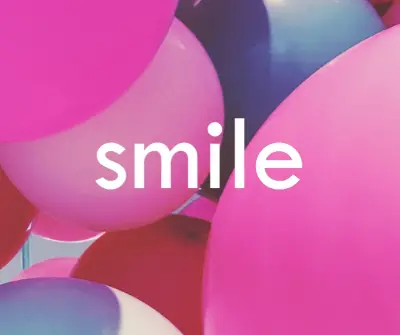 All smiles pink modern-bold