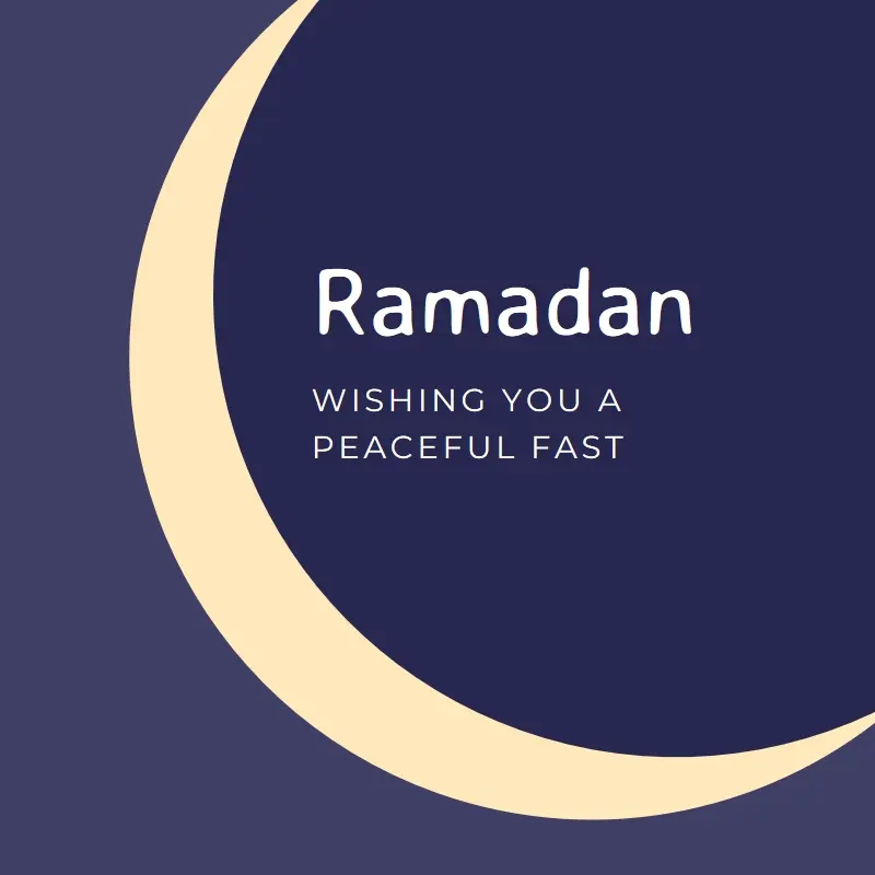 A peaceful Ramadan to you and yours purple modern-color-block