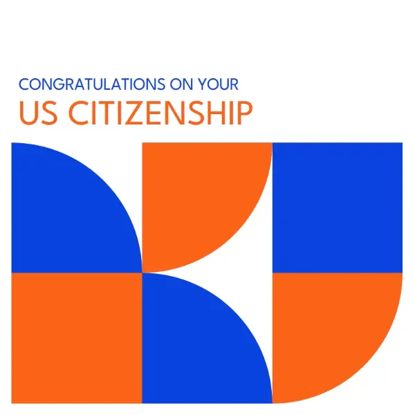 Congratulations on citizenship red modern-geometric-&-linear