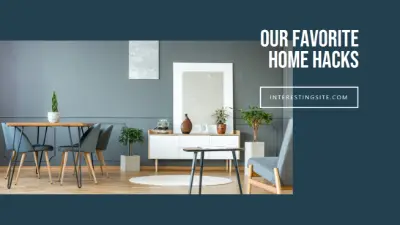 Home hacks blue modern-simple