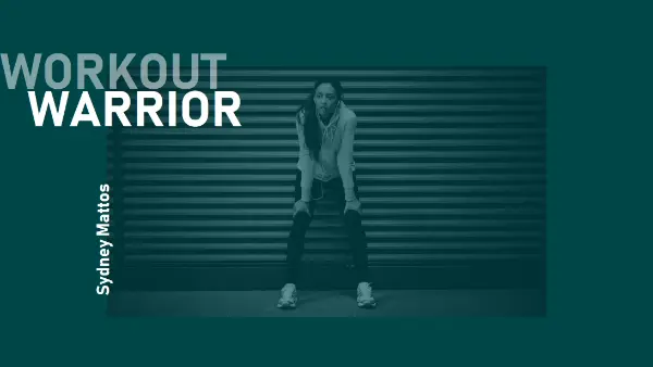 Workout warrior blue modern-bold