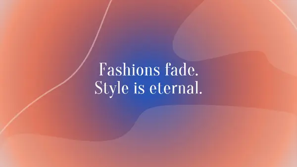 Eternal style orange whimsical-line