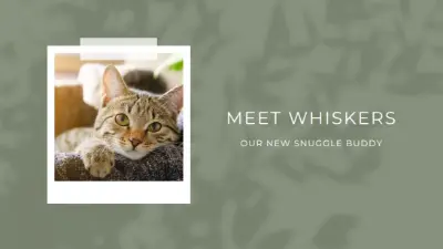 Purr-fect introduction green modern-simple