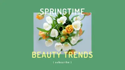 Spring into beauty green modern-bold