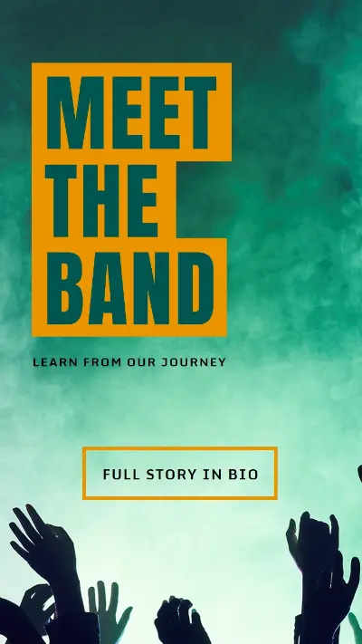 Band together green modern-bold