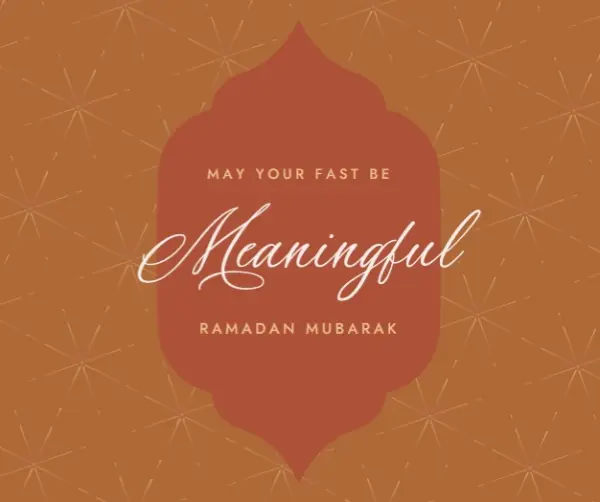 Meaningful Ramadan orange modern-simple