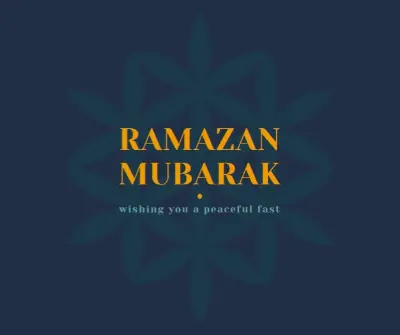 Peaceful Ramadan blue modern-simple