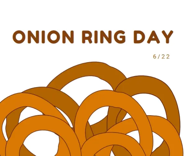 Rings by the dozen orange whimsical-line