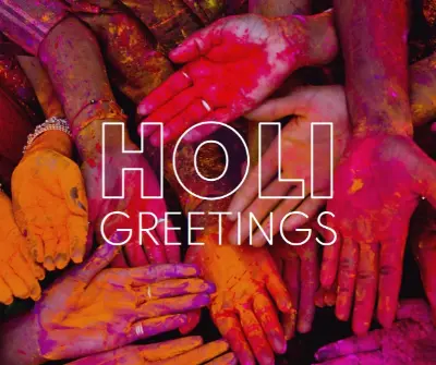 Have a happy Holi red modern-bold