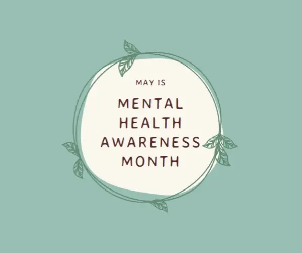 Honor mental health awareness green organic-simple