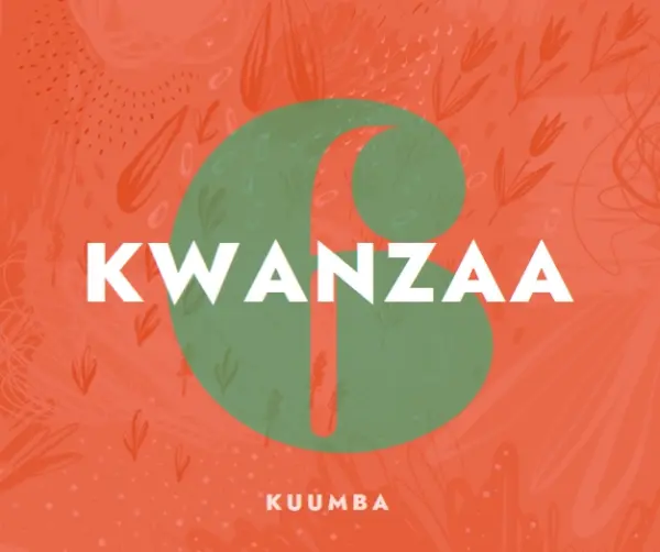 Celebrate the sixth day of Kwanzaa orange organic-simple