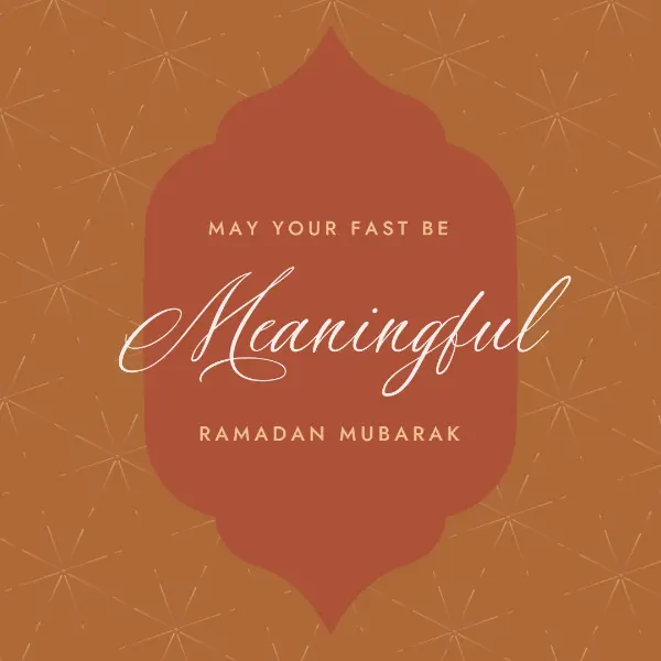 Meaningful Ramadan orange modern-simple