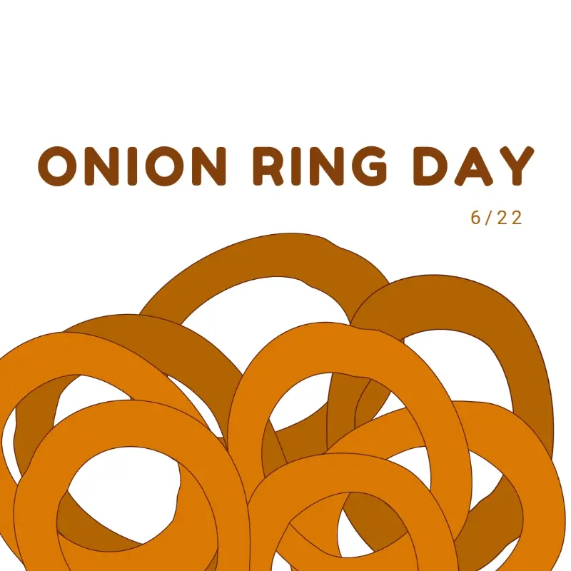 Rings by the dozen orange whimsical-line