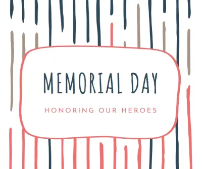 Honoring our heroes white whimsical-line