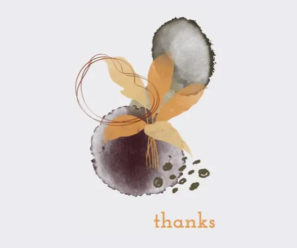 With gratitude gray organic-simple