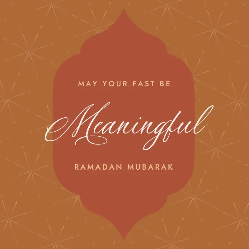 Meaningful Ramadan orange modern-simple