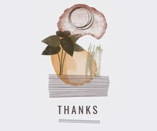 I leaf my thanks white organic-simple