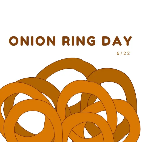 Rings by the dozen orange whimsical-line