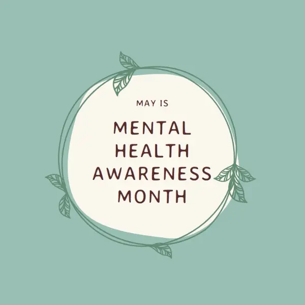 Honor mental health awareness green organic-simple