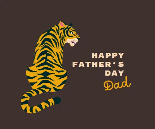 Roarsome dad brown whimsical-color-block