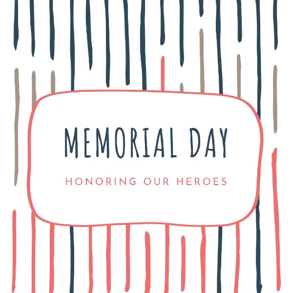 Honoring our heroes white whimsical-line