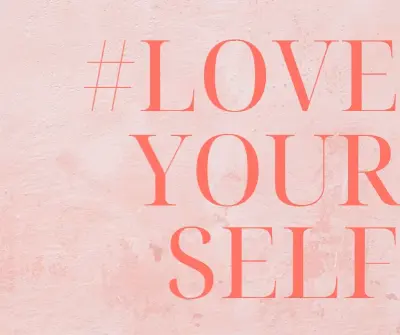 Love yourself pink modern-simple