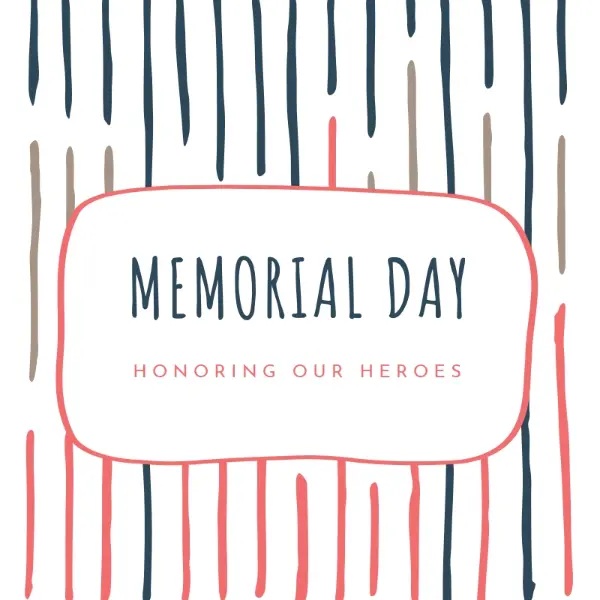 Honoring our heroes white whimsical-line
