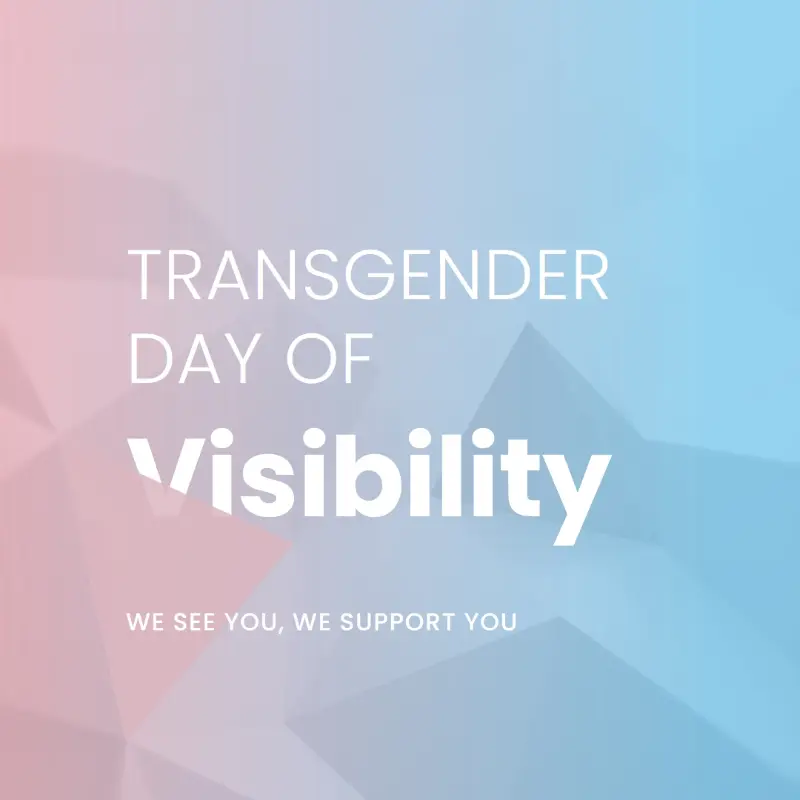 Trans Day of Visibility blue modern-geometric-&-linear