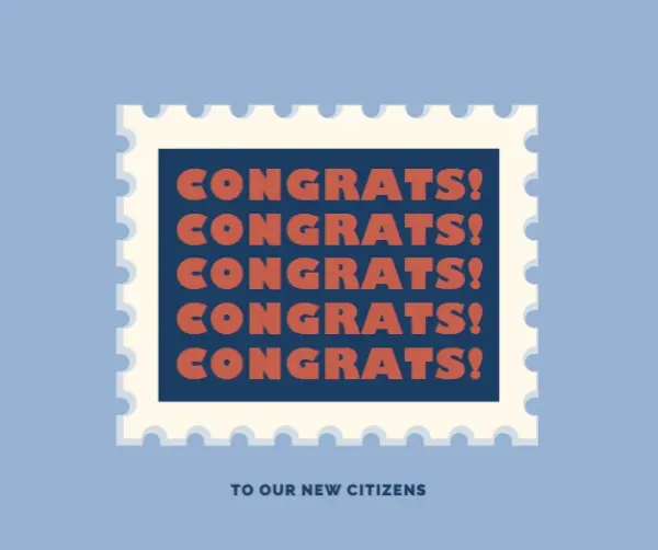 Congrats to our new citizens blue modern-simple