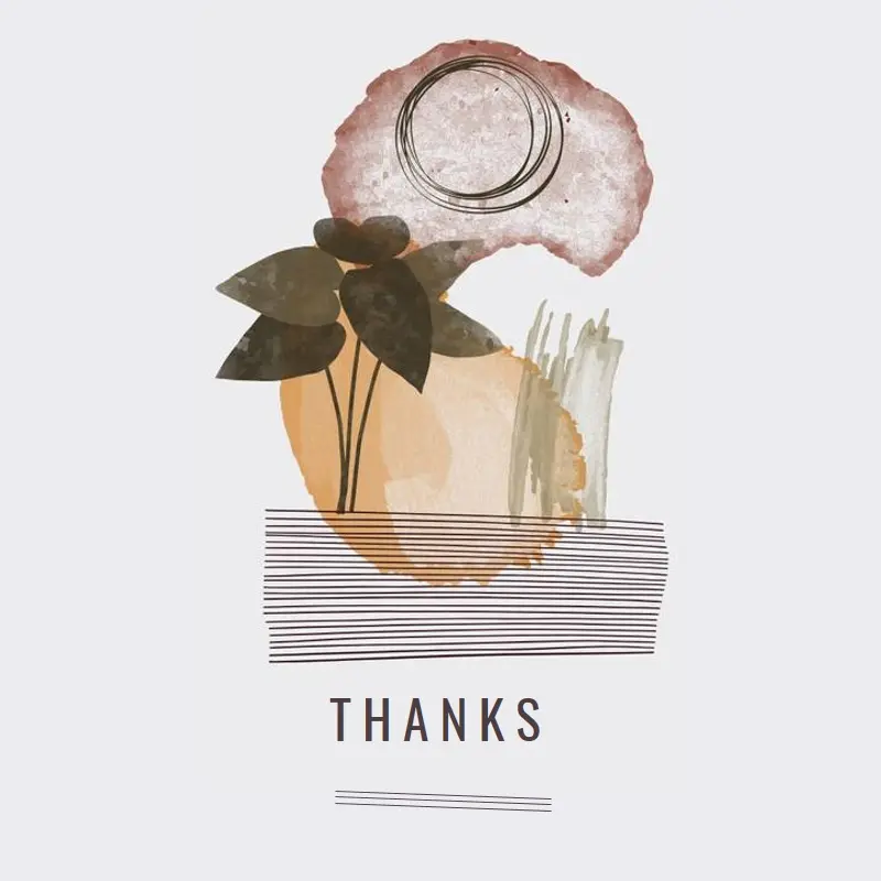 I leaf my thanks white organic-simple